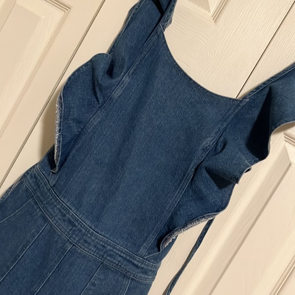 NWT! Sugar+Lips denim halter jumpsuit - Picture 2 of 8